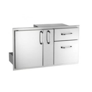 DRAWER COMBO WITH PLATTER STORAGE DOUBLE DRAWER