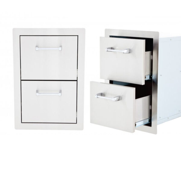 Lion Double Drawers L2374 BBQ Grills, BBQ Smokers, & Outdoor