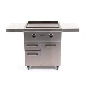 Coyote freestanding flat top grill